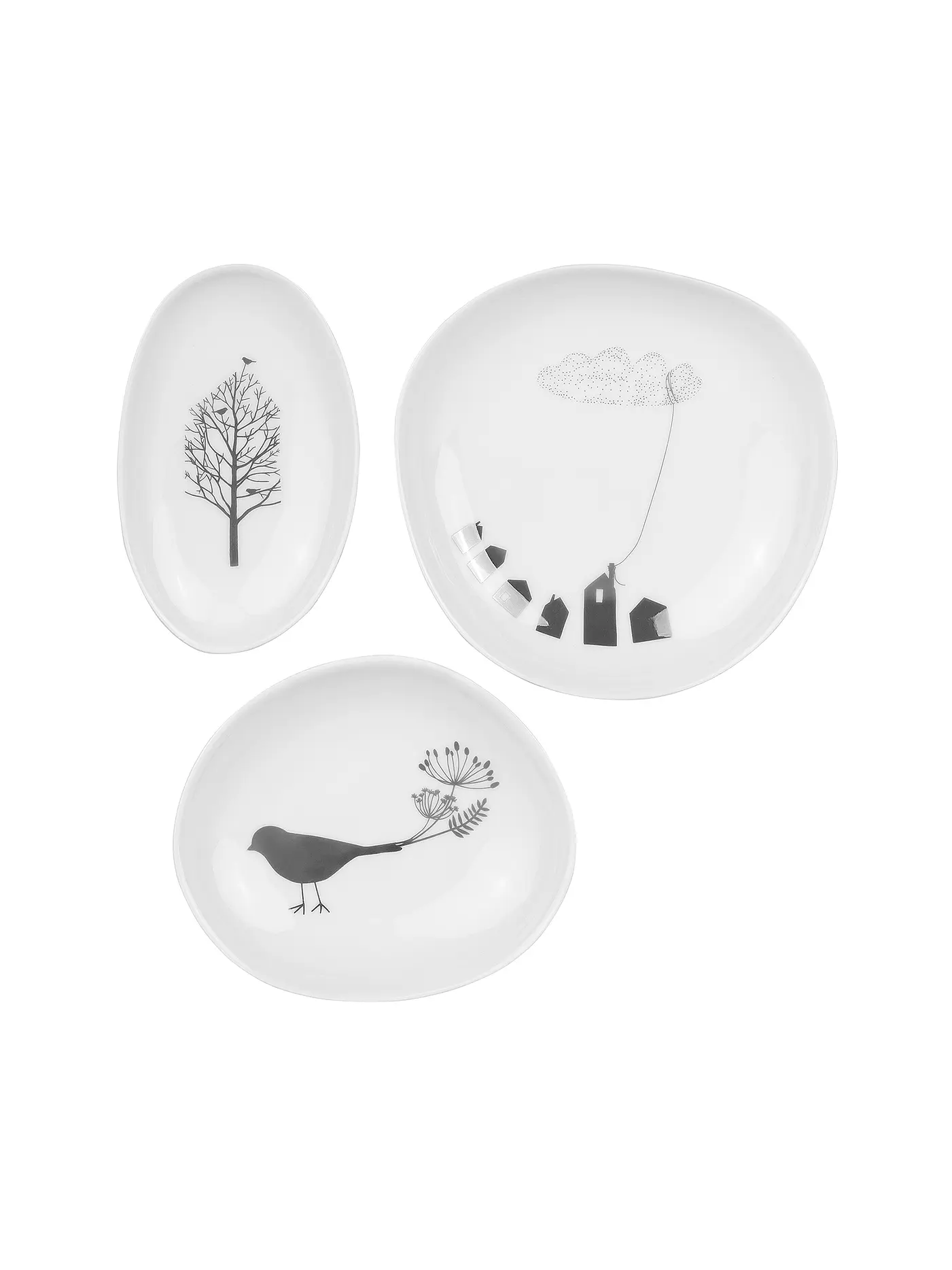 RAEDER | Schalen Set 3-tlg. Vogelhaus | 
